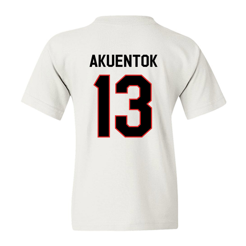 Texas Tech - NCAA Men's Basketball : Marial Akuentok - Classic Shersey Youth T-Shirt-1