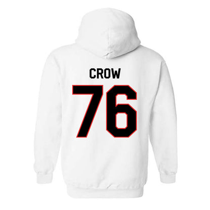 Texas Tech - NCAA Football : Jacob Crow - Classic Shersey Hooded Sweatshirt-1
