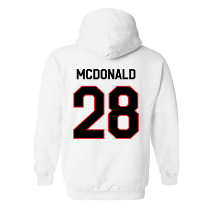 Texas Tech - NCAA Football : Bray Mcdonald - Classic Shersey Hooded Sweatshirt-1
