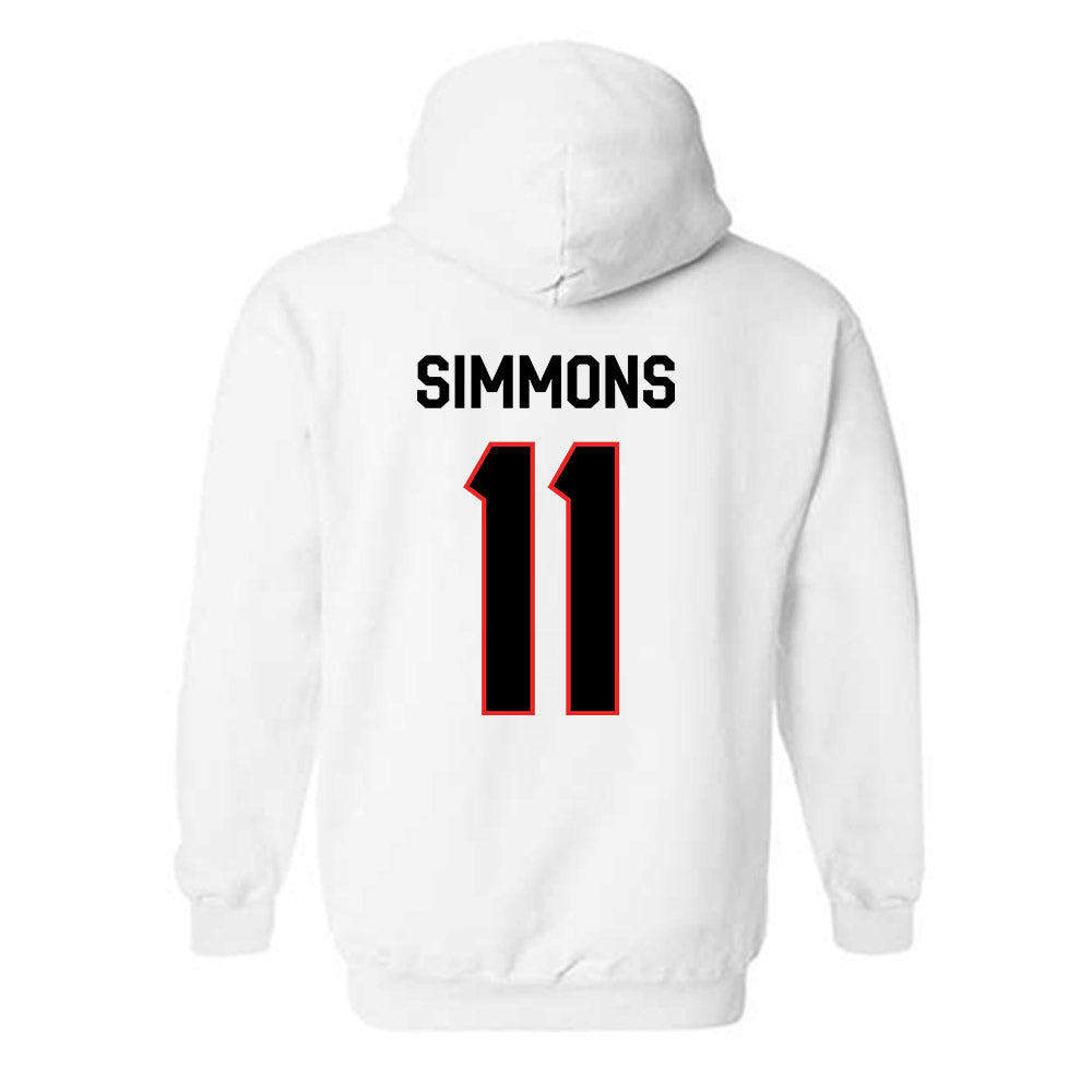 Texas Tech - NCAA Football : Malcolm Simmons - Classic Shersey Hooded Sweatshirt-1