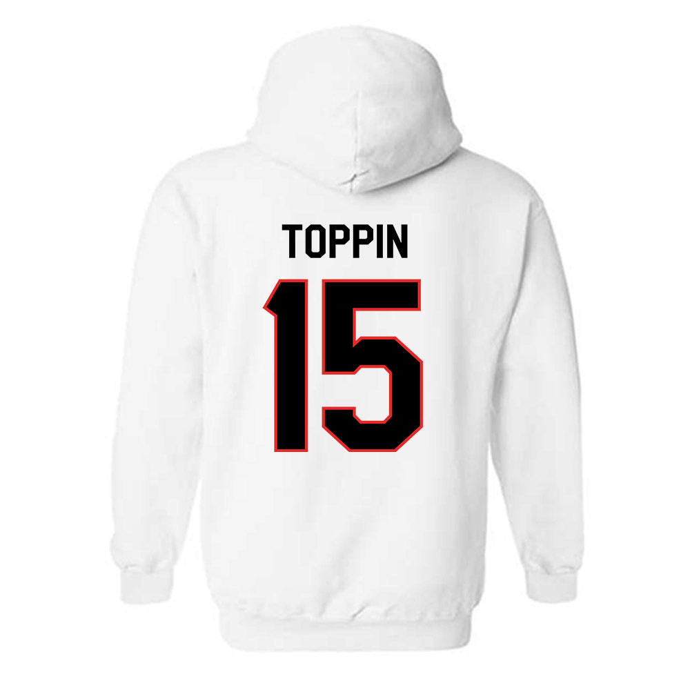 Texas Tech - NCAA Men's Basketball : JT Toppin - Classic Shersey Hooded Sweatshirt-1