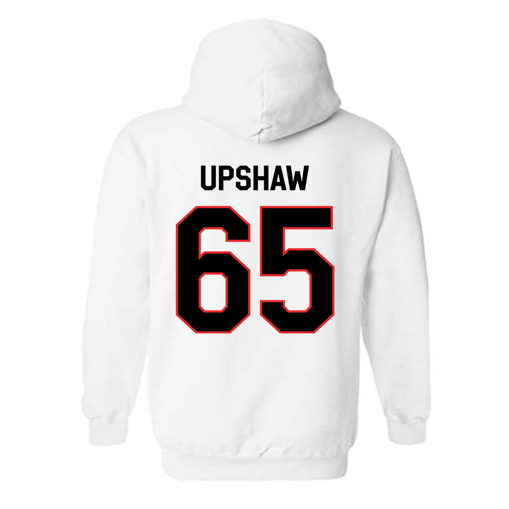 Texas Tech - NCAA Football : Danthis Upshaw - Classic Shersey Hooded Sweatshirt-1