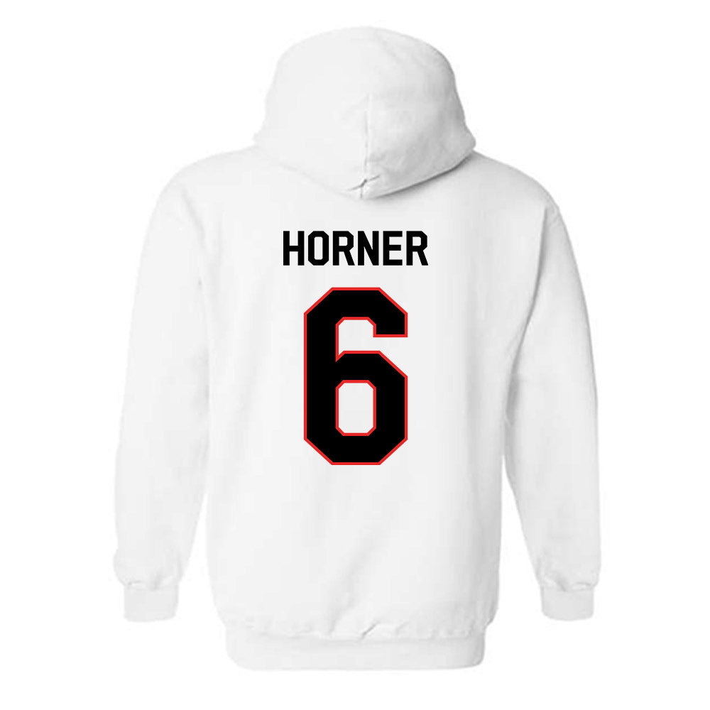 Texas Tech - NCAA Men's Basketball : Leon Horner - Classic Shersey Hooded Sweatshirt-1