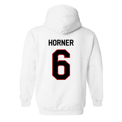Texas Tech - NCAA Men's Basketball : Leon Horner - Classic Shersey Hooded Sweatshirt-1