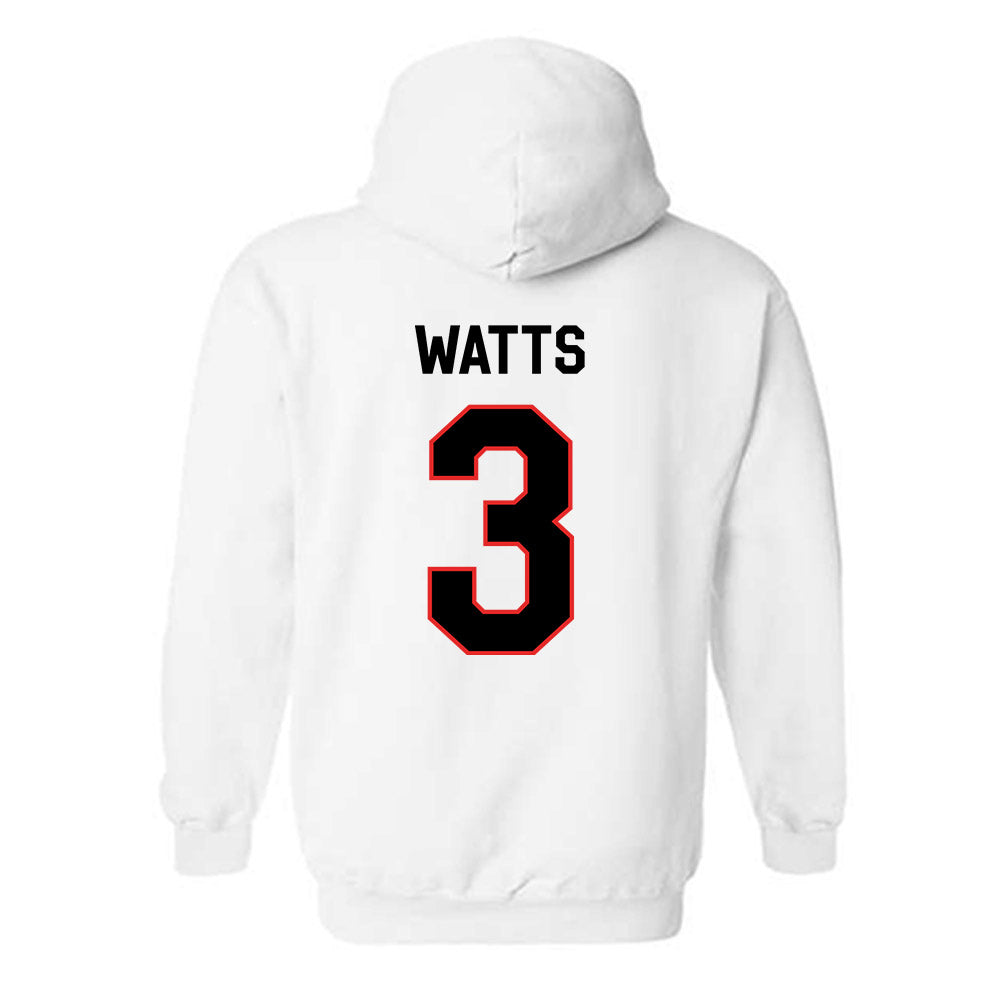 Texas Tech - NCAA Men's Basketball : Lejuan Watts - Classic Shersey Hooded Sweatshirt-1