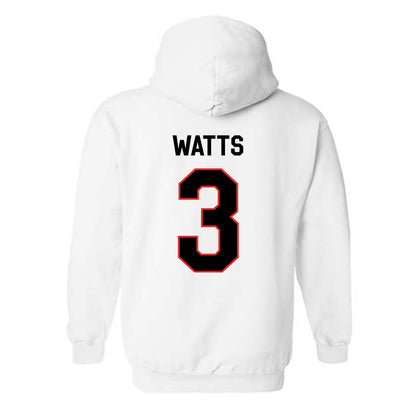 Texas Tech - NCAA Men's Basketball : Lejuan Watts - Classic Shersey Hooded Sweatshirt-1