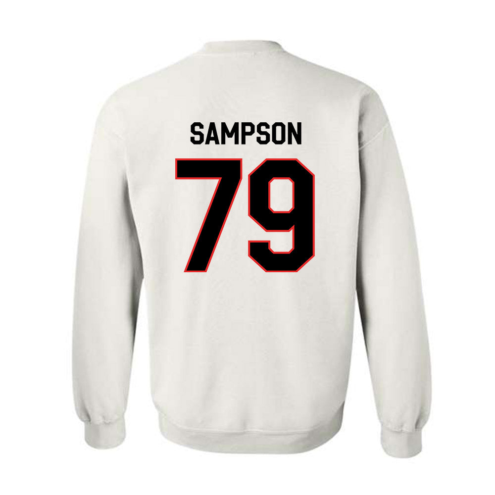Texas Tech - NCAA Football : Howard Sampson - Classic Shersey Crewneck Sweatshirt-1