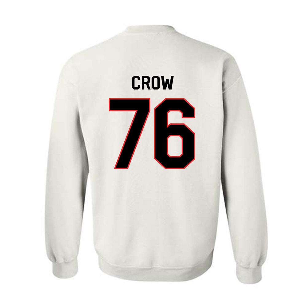 Texas Tech - NCAA Football : Jacob Crow - Classic Shersey Crewneck Sweatshirt-1