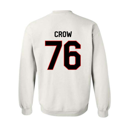 Texas Tech - NCAA Football : Jacob Crow - Classic Shersey Crewneck Sweatshirt-1