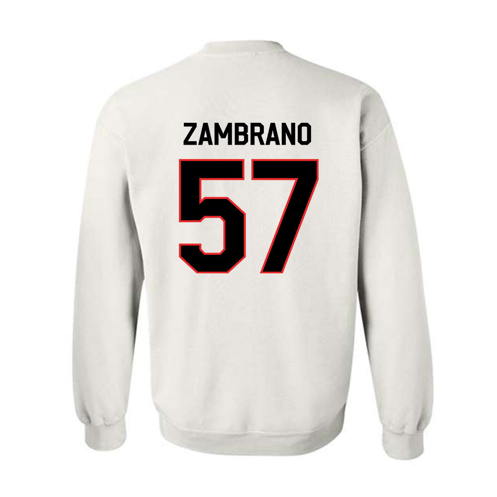Texas Tech - NCAA Football : Hunter Zambrano - Classic Shersey Crewneck Sweatshirt-1