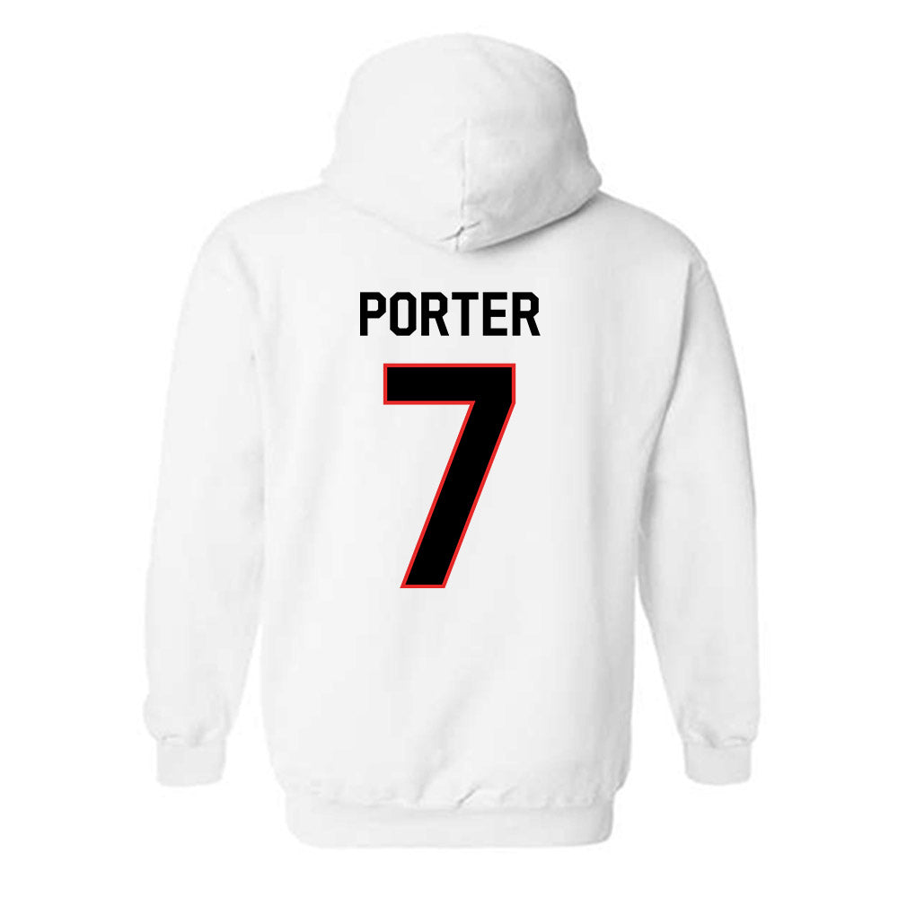 Texas Tech - NCAA Baseball : Hollis Porter - Classic Shersey Hooded Sweatshirt-1
