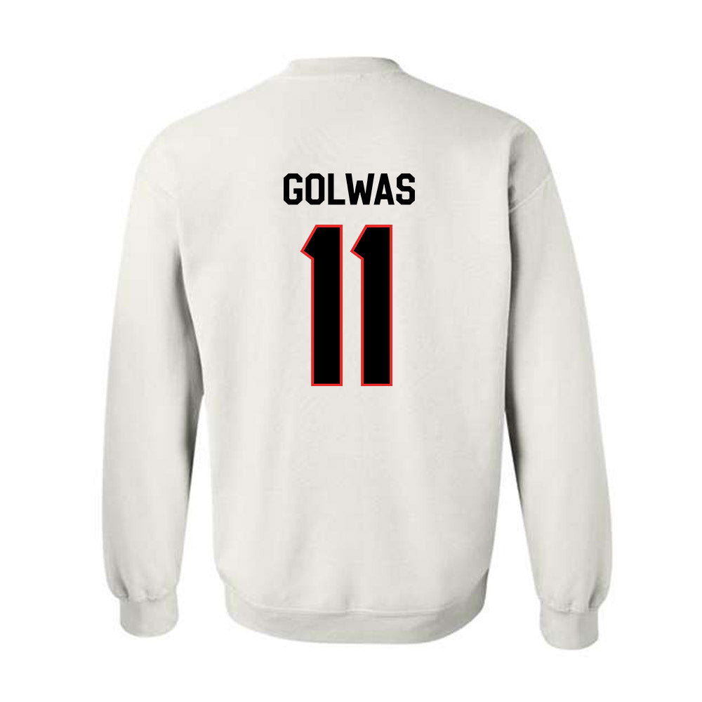 Texas Tech - NCAA Football : Brock Golwas - Classic Shersey Crewneck Sweatshirt-1