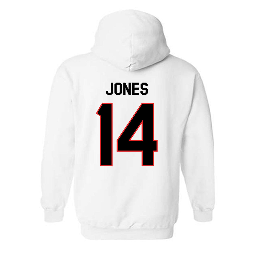 Texas Tech - NCAA Football : Bryson Jones - Classic Shersey Hooded Sweatshirt-1