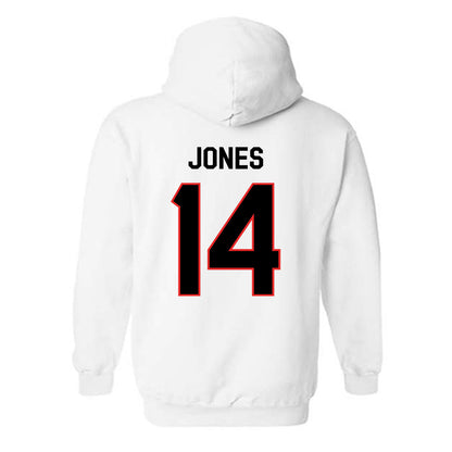 Texas Tech - NCAA Football : Bryson Jones - Classic Shersey Hooded Sweatshirt-1