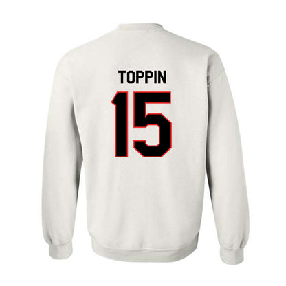 Texas Tech - NCAA Men's Basketball : JT Toppin - Classic Shersey Crewneck Sweatshirt-1