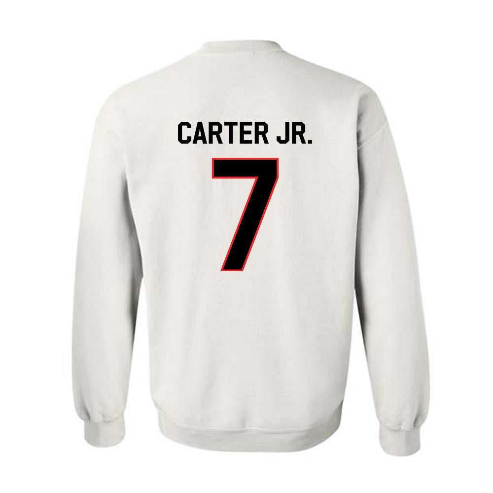 Texas Tech - NCAA Football : Terrance Carter Jr. - Classic Shersey Crewneck Sweatshirt-1