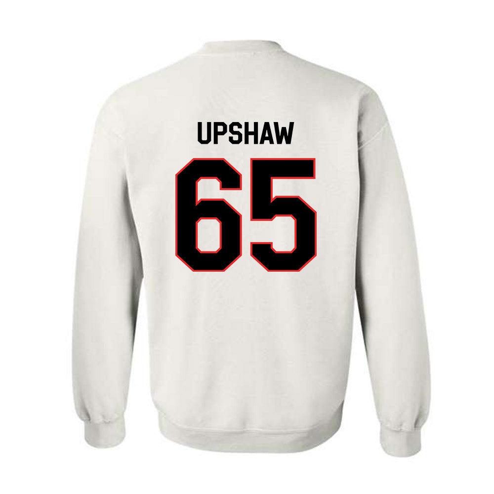 Texas Tech - NCAA Football : Danthis Upshaw - Classic Shersey Crewneck Sweatshirt-1