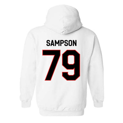Texas Tech - NCAA Football : Howard Sampson - Classic Shersey Hooded Sweatshirt-1