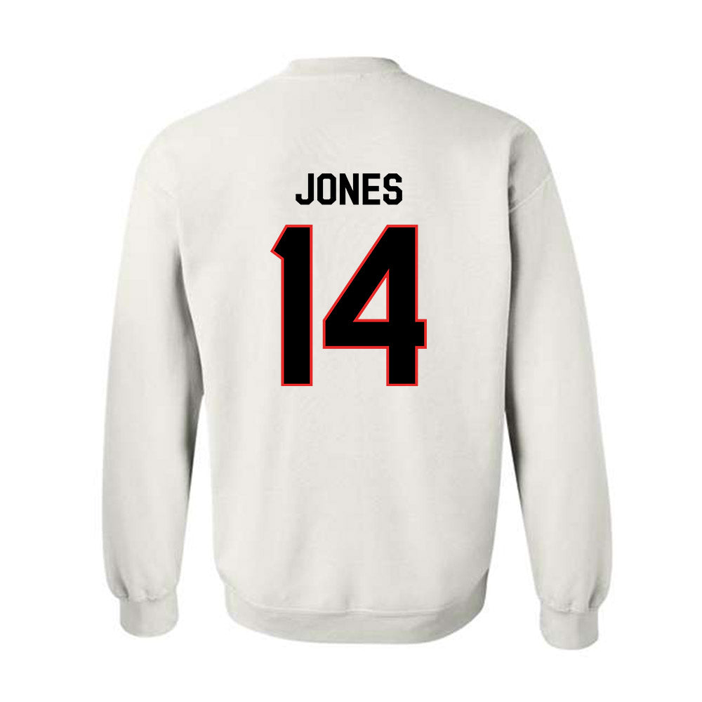 Texas Tech - NCAA Football : Bryson Jones - Classic Shersey Crewneck Sweatshirt-1