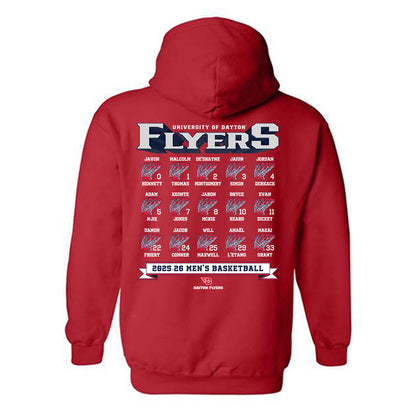 Dayton - NCAA Men's Basketball : - Roster Hooded Sweatshirt-1