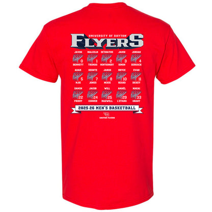 Dayton - NCAA Men's Basketball : - Roster T-Shirt-1