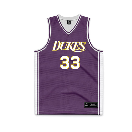 JMU - NCAA Men's Basketball : Gabe Newhof - Vintage Dukes Basketball Jersey-0