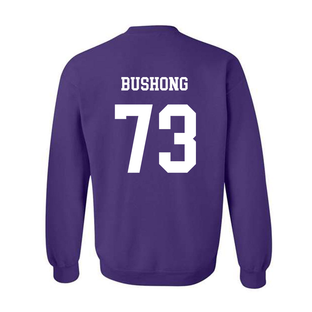 JMU - NCAA Football : Evan Bushong - Vintage Dukes Crewneck Sweatshirt-1