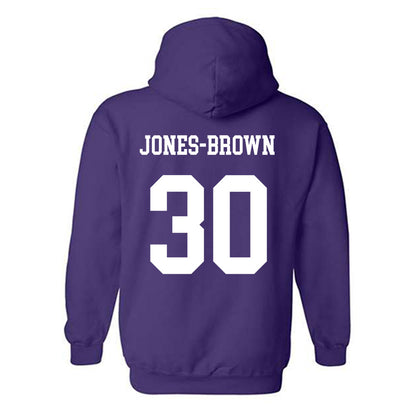 JMU - NCAA Women's Basketball : Ja'Quoia Jones-Brown - Vintage Dukes Hooded Sweatshirt-1