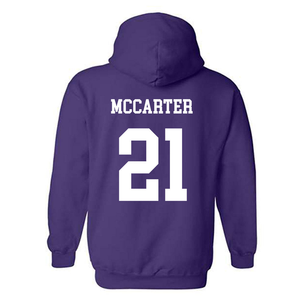 JMU - NCAA Football : Jackson McCarter - Vintage Dukes Hooded Sweatshirt-1