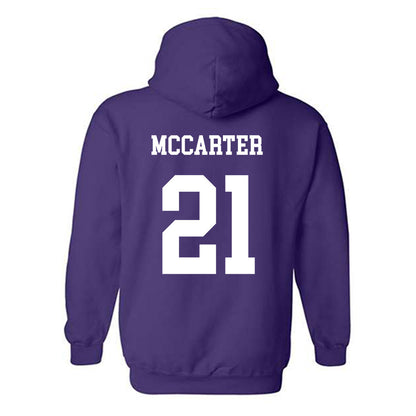 JMU - NCAA Football : Jackson McCarter - Vintage Dukes Hooded Sweatshirt-1