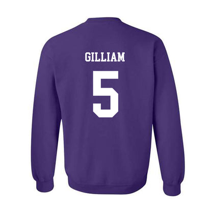 JMU - NCAA Women's Basketball : Demi Gilliam - Vintage Dukes Crewneck Sweatshirt-1