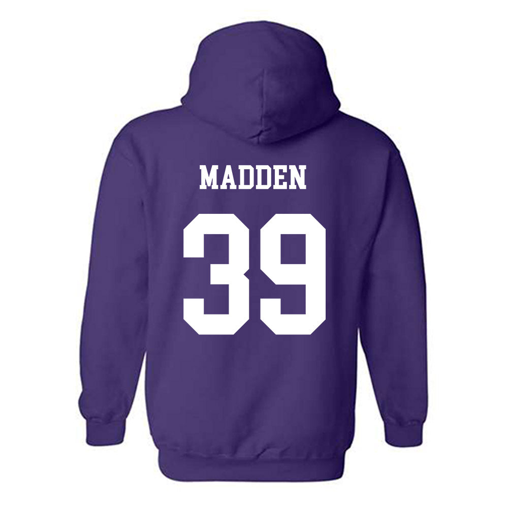 JMU - NCAA Baseball : Griffin Madden - Vintage Dukes Hooded Sweatshirt-1