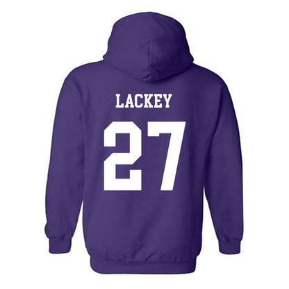 JMU - NCAA Women's Soccer : Ginny Lackey - Vintage Dukes Hooded Sweatshirt-1