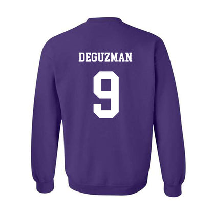 JMU - NCAA Women's Soccer : Samantha DeGuzman - Vintage Dukes Crewneck Sweatshirt-1