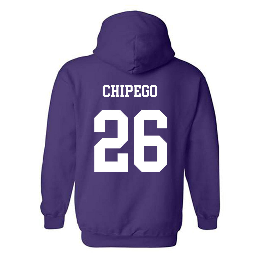 JMU - NCAA Softball : Hannah Chipego - Vintage Dukes Hooded Sweatshirt-1