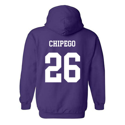 JMU - NCAA Softball : Hannah Chipego - Vintage Dukes Hooded Sweatshirt-1