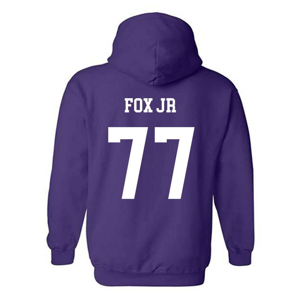 JMU - NCAA Football : Daniel Fox JR - Vintage Dukes Hooded Sweatshirt-1