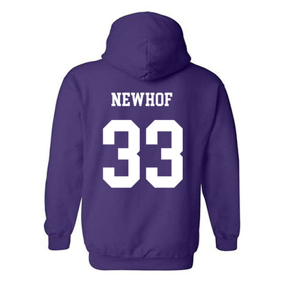 JMU - NCAA Men's Basketball : Gabe Newhof - Vintage Dukes Hooded Sweatshirt-1
