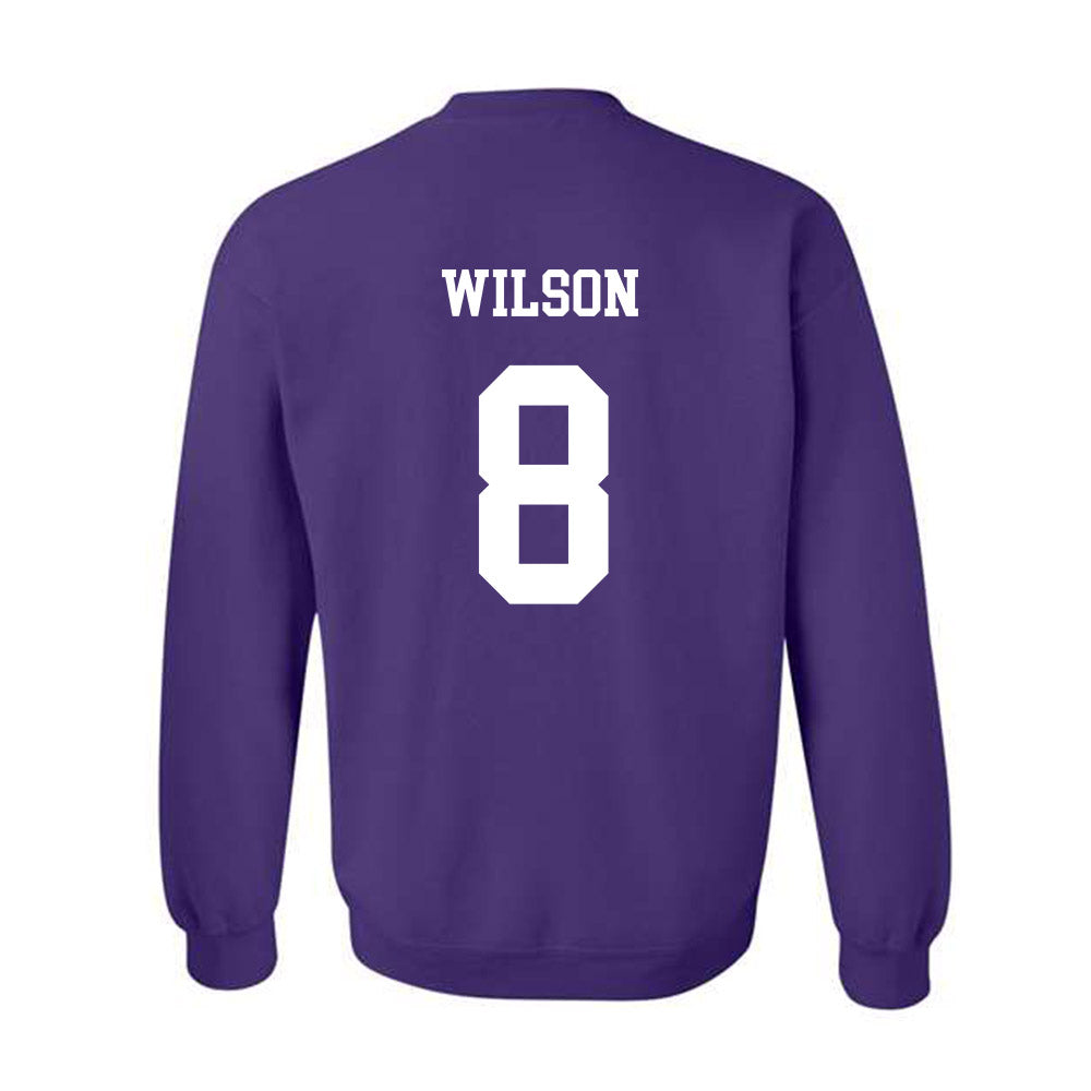 JMU - NCAA Women's Volleyball : Anna Wilson - Vintage Dukes Crewneck Sweatshirt-1