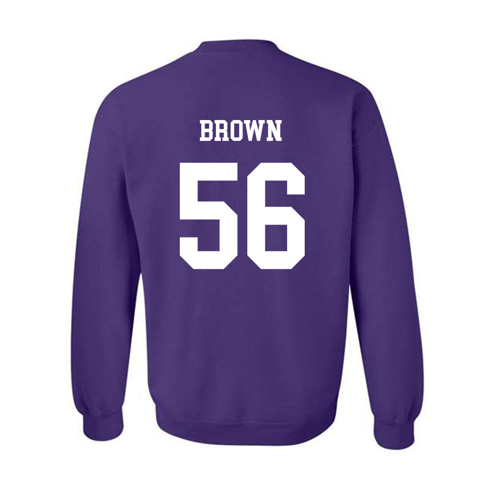 JMU - NCAA Football : Tyler Brown - Vintage Dukes Crewneck Sweatshirt-1