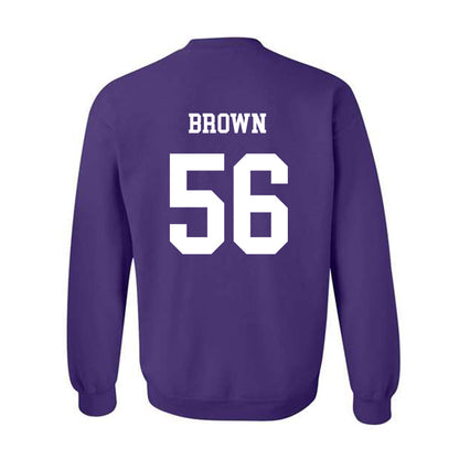 JMU - NCAA Football : Tyler Brown - Vintage Dukes Crewneck Sweatshirt-1