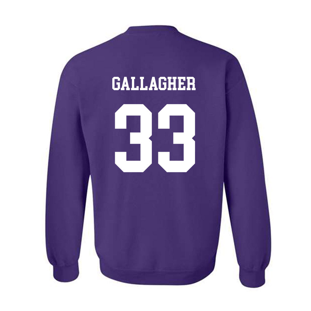 JMU - NCAA Baseball : Aiden Gallagher - Vintage Dukes Crewneck Sweatshirt-1