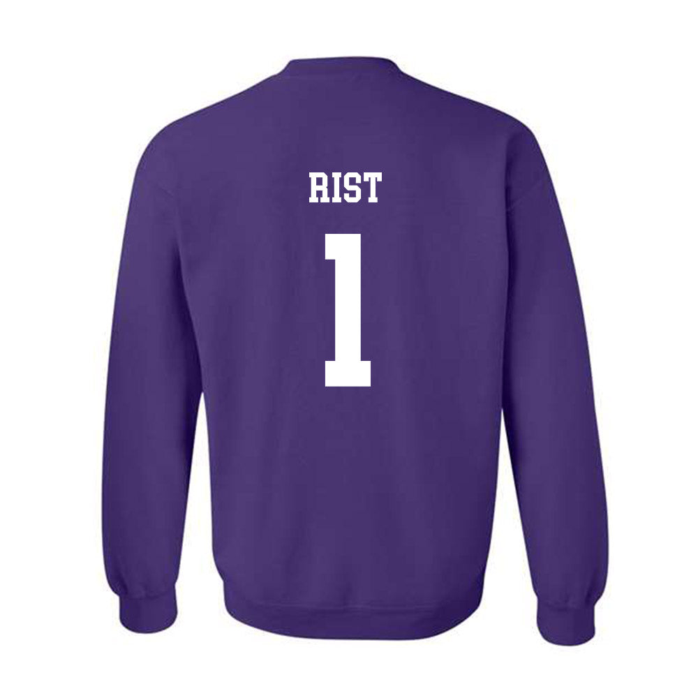 JMU - NCAA Women's Soccer : Kennedy Rist - Vintage Dukes Crewneck Sweatshirt-1