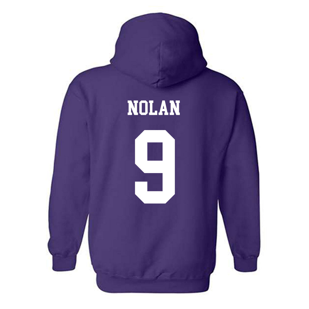 JMU - NCAA Baseball : Isaiah Nolan - Vintage Dukes Hooded Sweatshirt-1