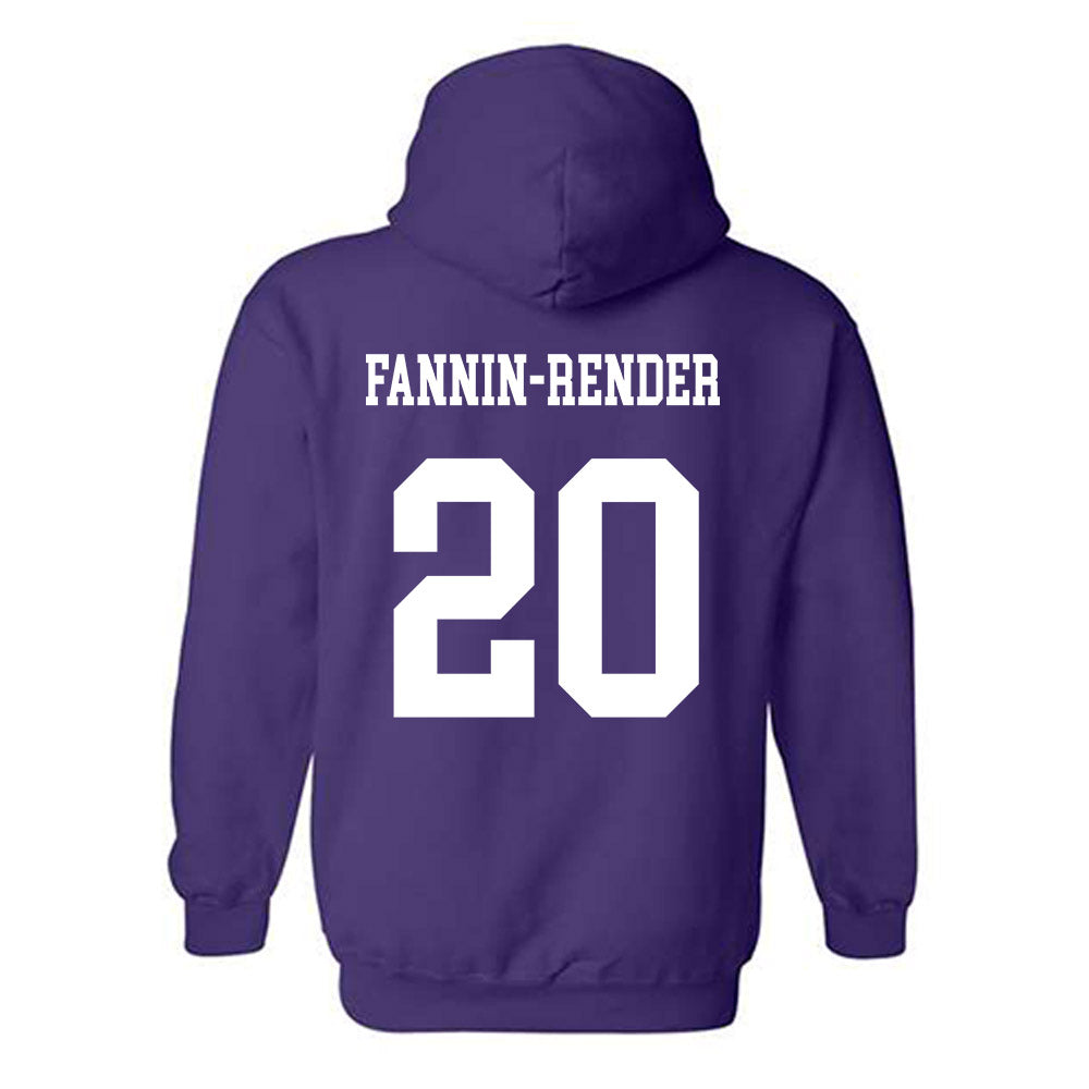 JMU - NCAA Football : Malachi Fannin-Render - Vintage Dukes Hooded Sweatshirt-1