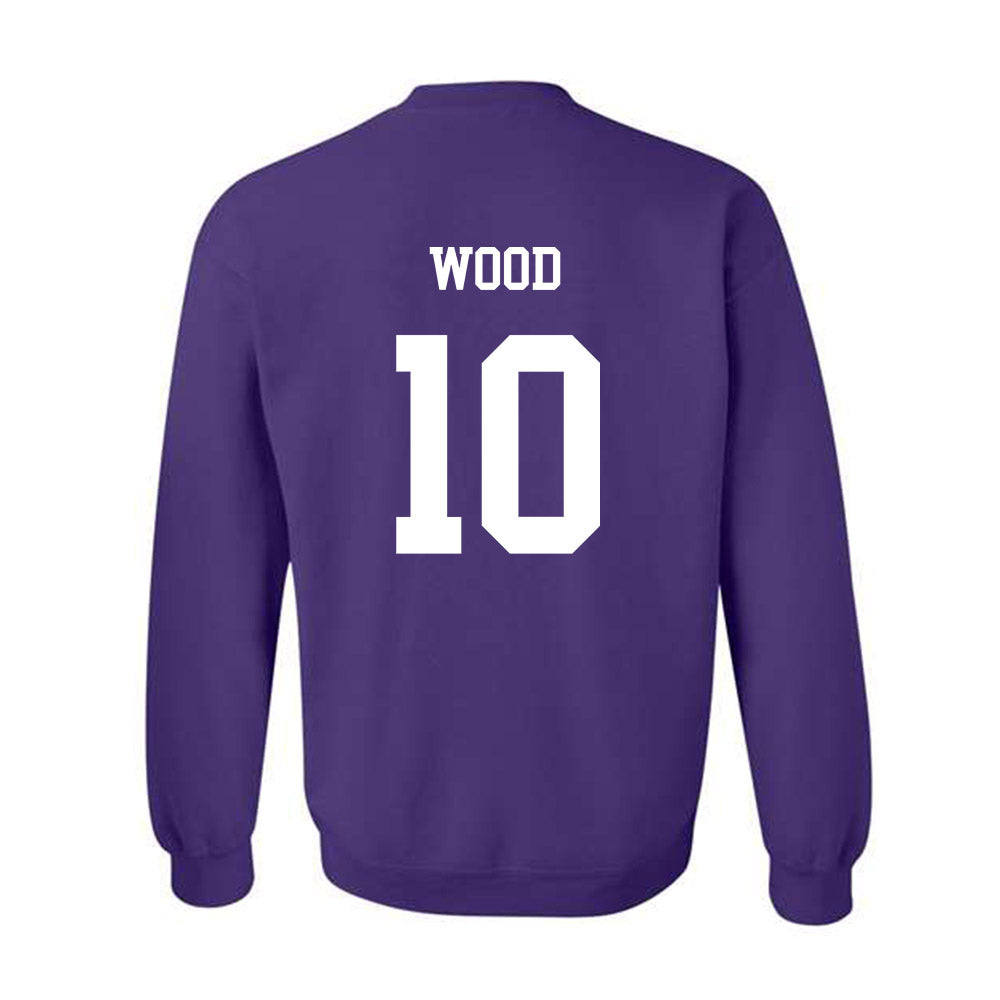 JMU - NCAA Women's Lacrosse : Sammy Wood - Vintage Dukes Crewneck Sweatshirt-1