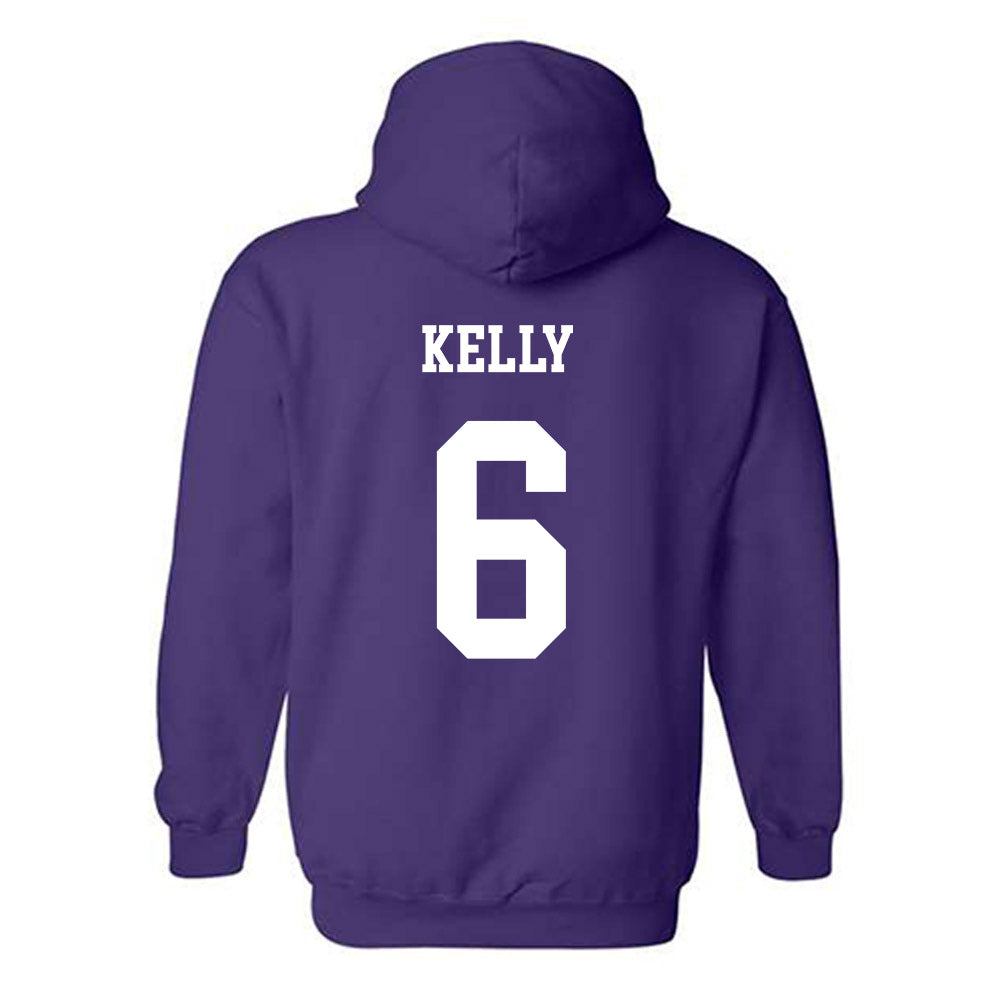 JMU - NCAA Football : DJ Kelly - Vintage Dukes Hooded Sweatshirt-1