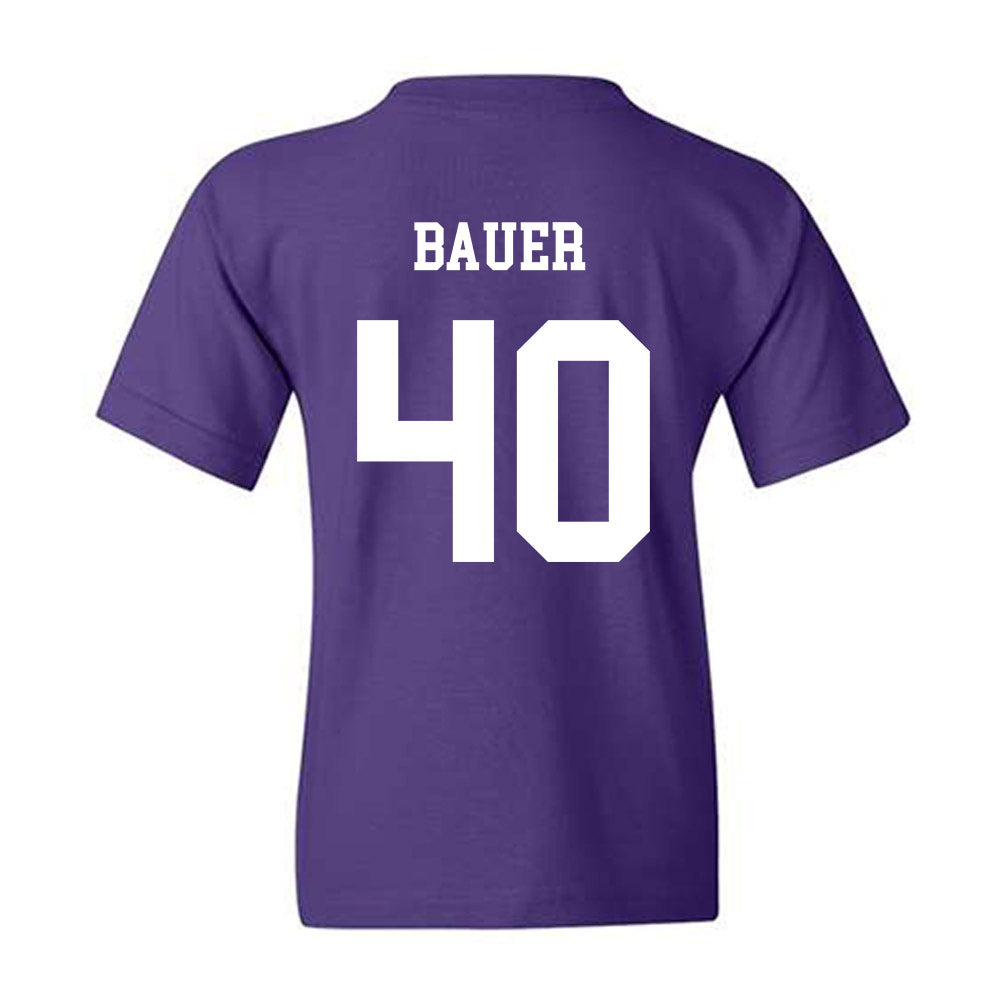 JMU - NCAA Baseball : Patrick Bauer - Vintage Dukes Youth T-Shirt-1