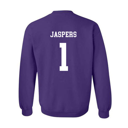 JMU - NCAA Men's Soccer : Erik Jaspers - Vintage Dukes Crewneck Sweatshirt-1