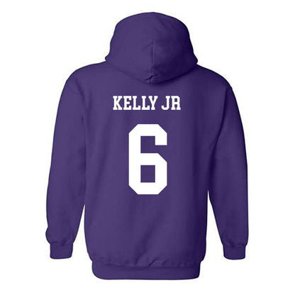 JMU - NCAA Football : DJ Kelly Jr - Vintage Dukes Hooded Sweatshirt-1